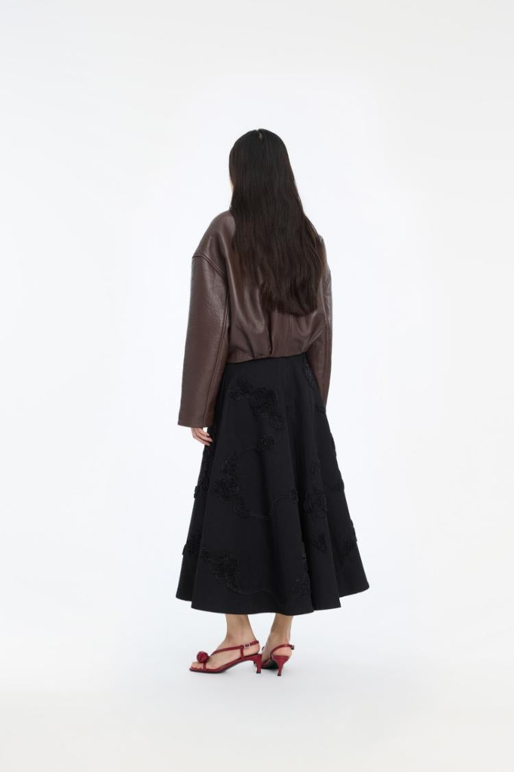 ROTATE - Bonded leather jacket