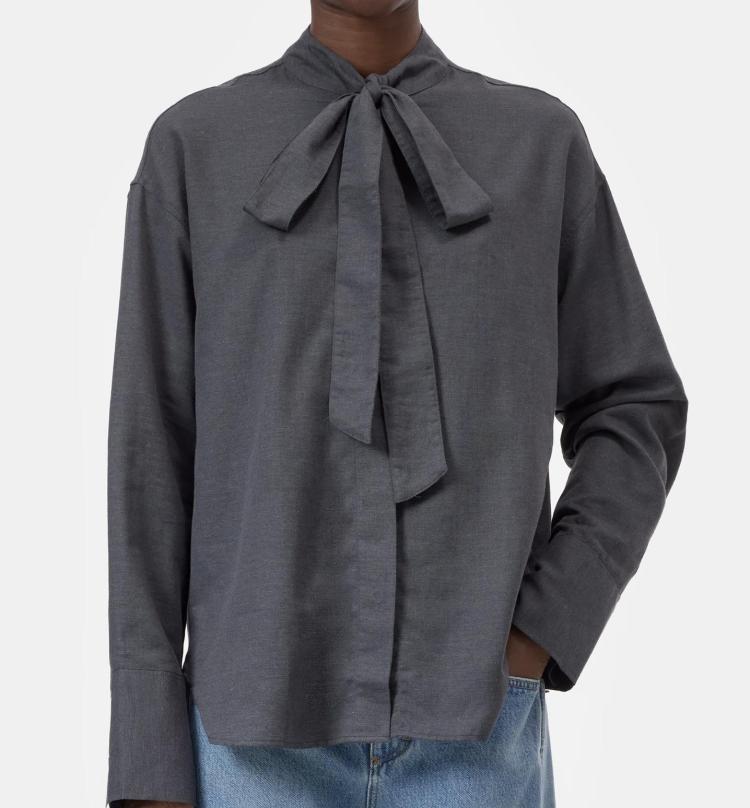 Closed - Bow tie Cotton-Cashmere blouse