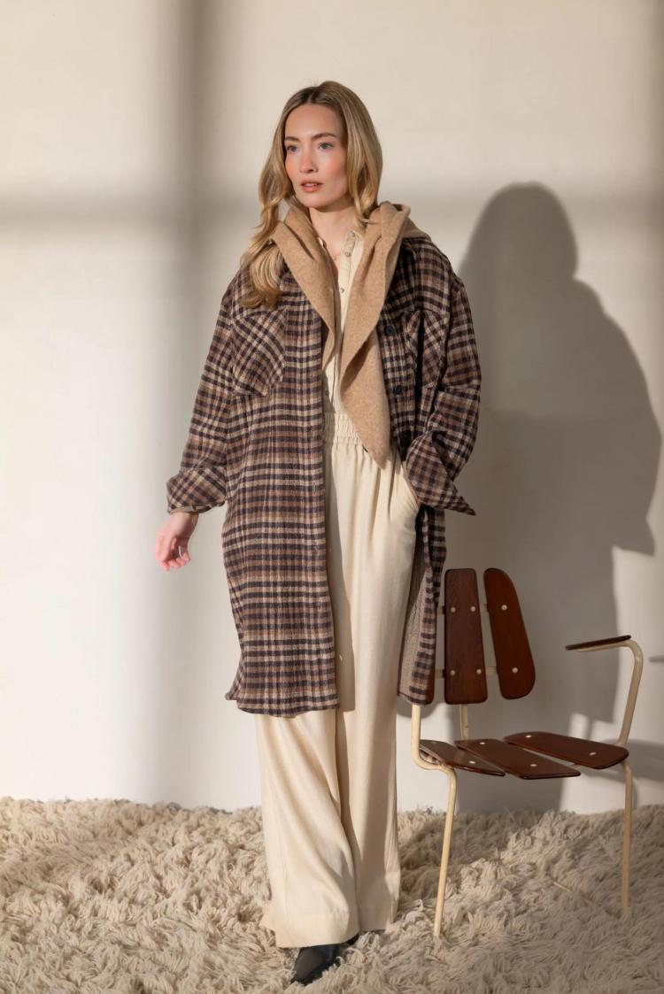 Ruby Tuesday - cison long woolen overshirt