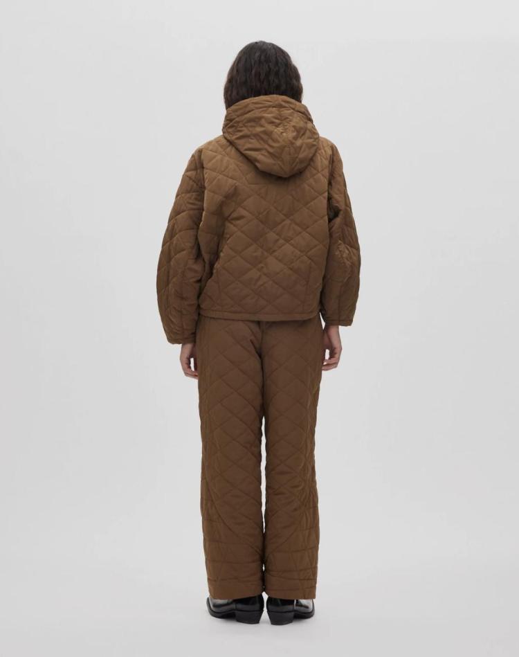 Rabens Saloner - Tech quilt jacket rhea chestnut
