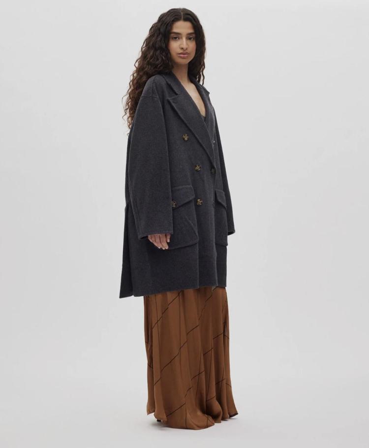 Rabens Saloner - double felt wool coat leanna