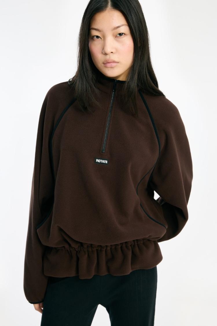 Rotate - Fleece half zip jacket