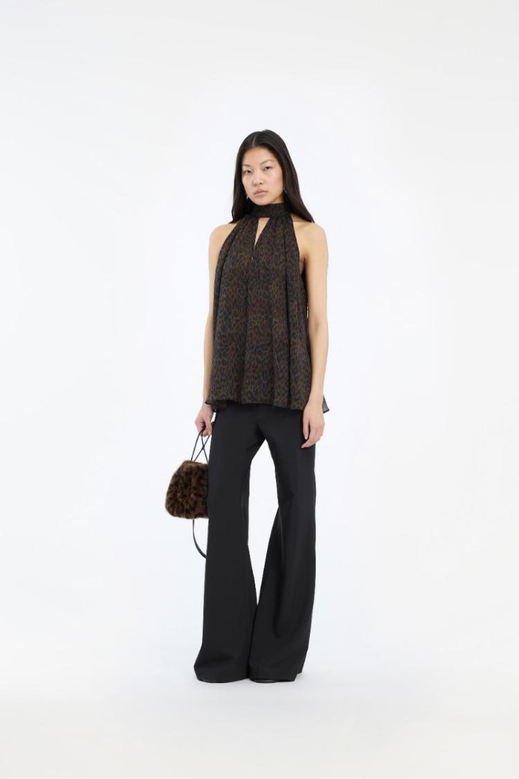 Rotate - Flared pants black