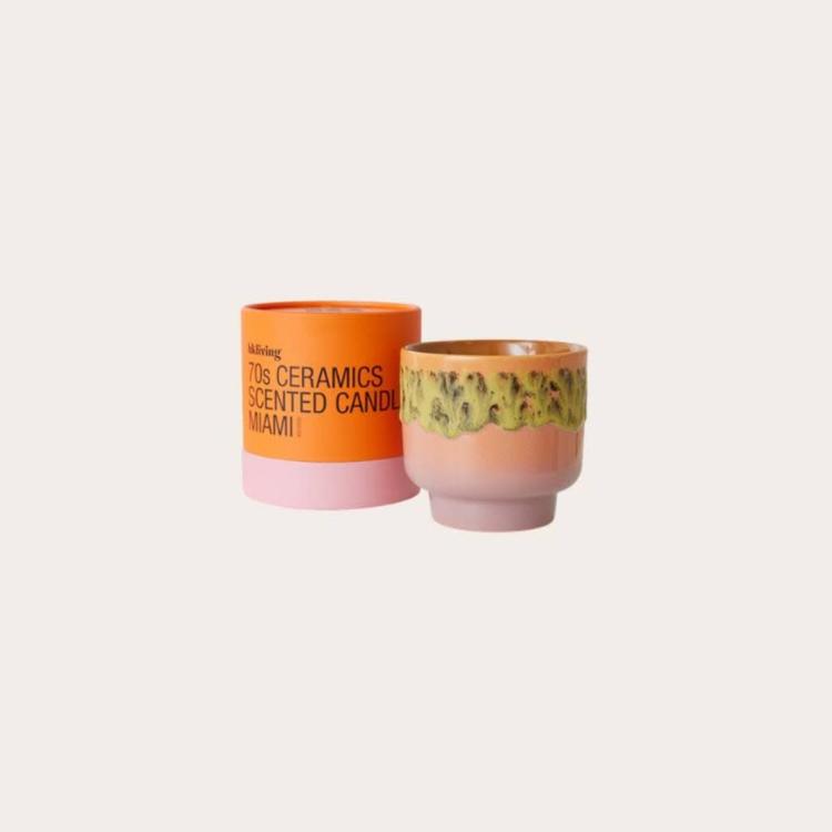 HK Living - 70s ceramics: scented candle Miami
