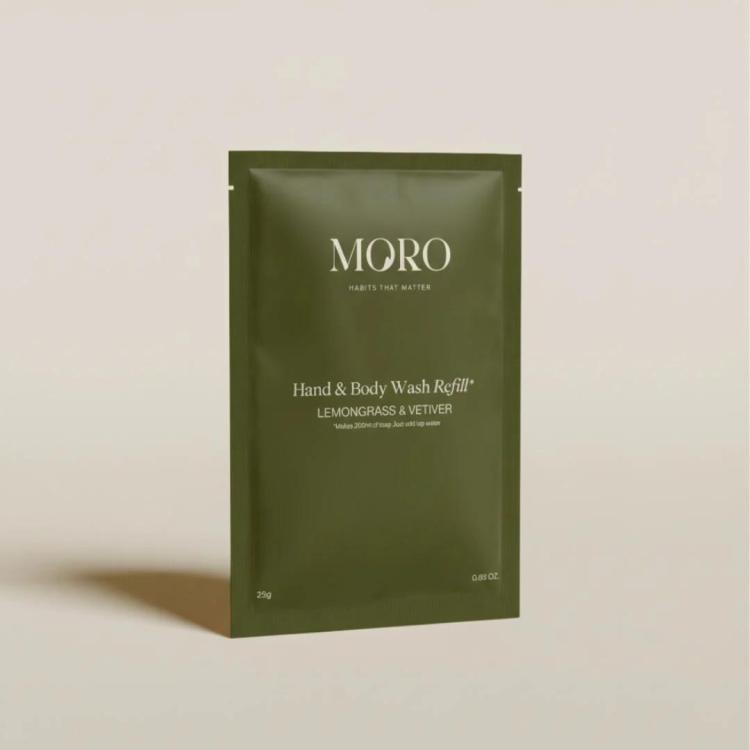 MORO - Hand & body lotion refill, Lemongrass petitgrain vetiver