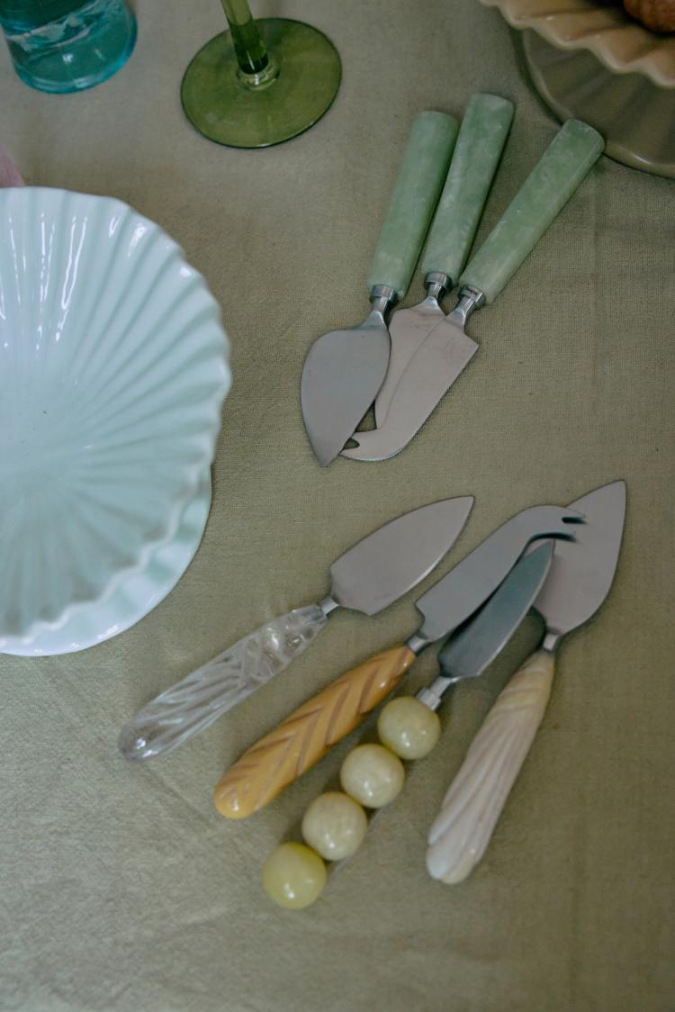 HK Living - Cheese knives, Lemon (set of 3)
