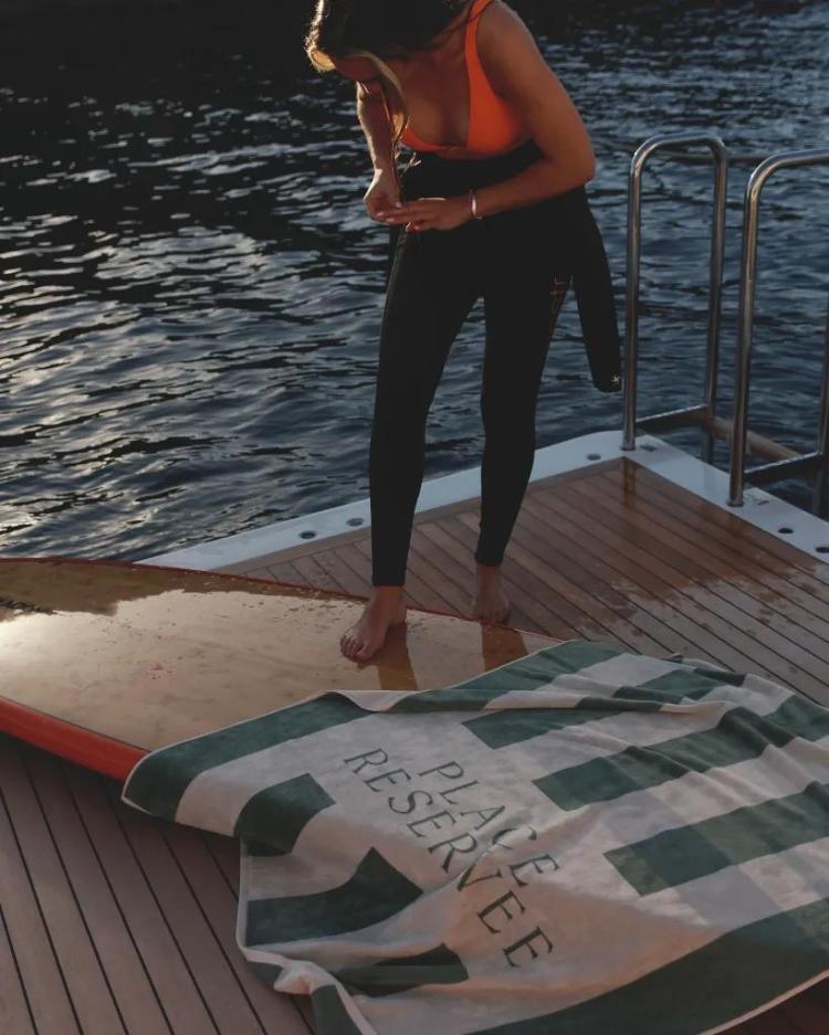 Placereservee - Beach towel, Eucalyptus
