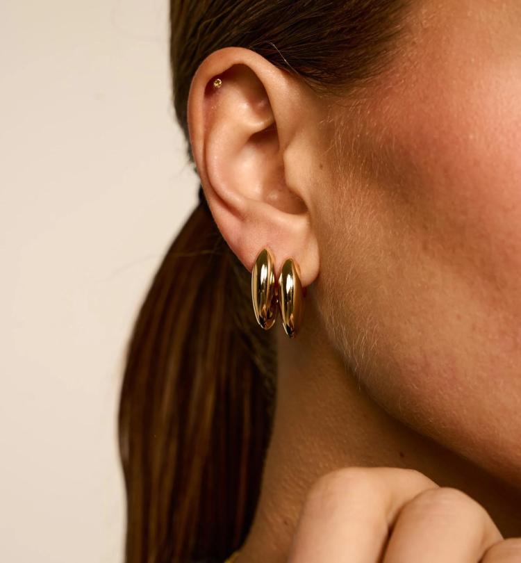 Anna+Nina - Chubby hoop earrings