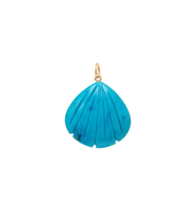 Anna+Nina - Treated turquoise shell charm