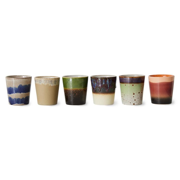 HK Living - 70s ceramics coffee mugs grounding