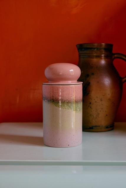 HK Living - 70s ceramics storage jar glaze