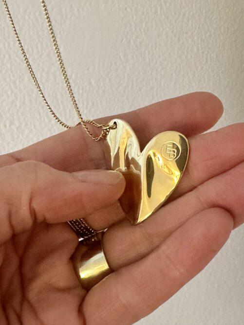 Ellen Beekmans - korte ketting met groot hart