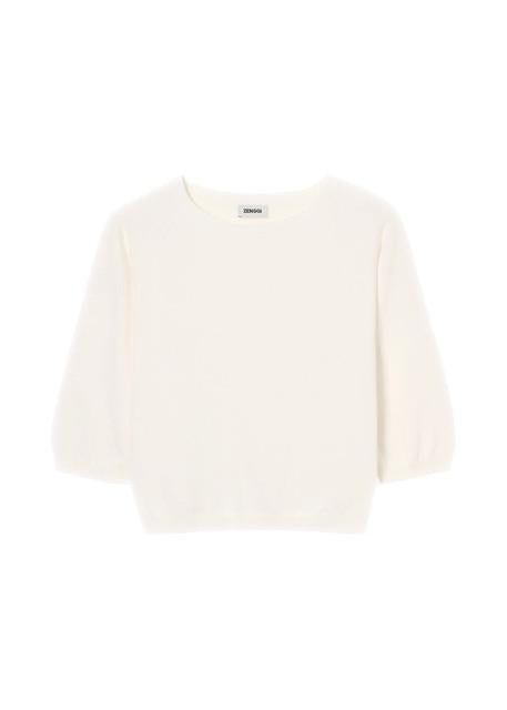 Zenggi - Cotton cashmere boatneck top