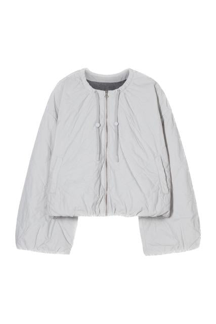 Closed - Cropped gathered bomber