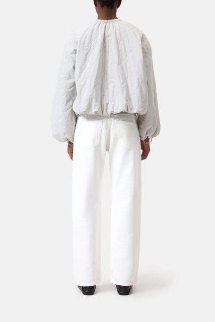 Closed - Cropped gathered bomber