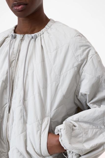 Closed - Cropped gathered bomber