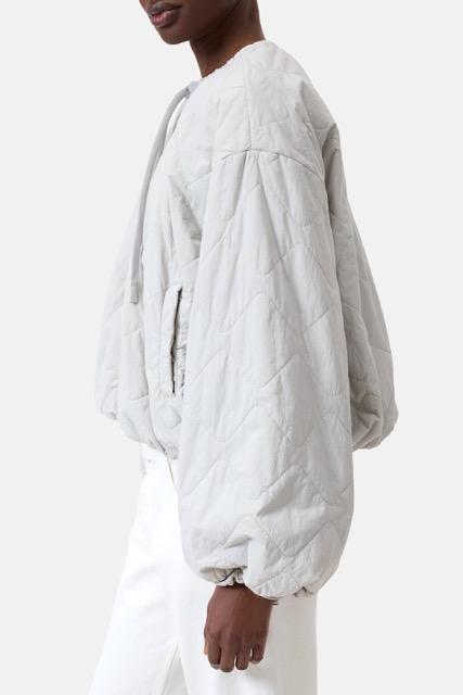 Closed - Cropped gathered bomber