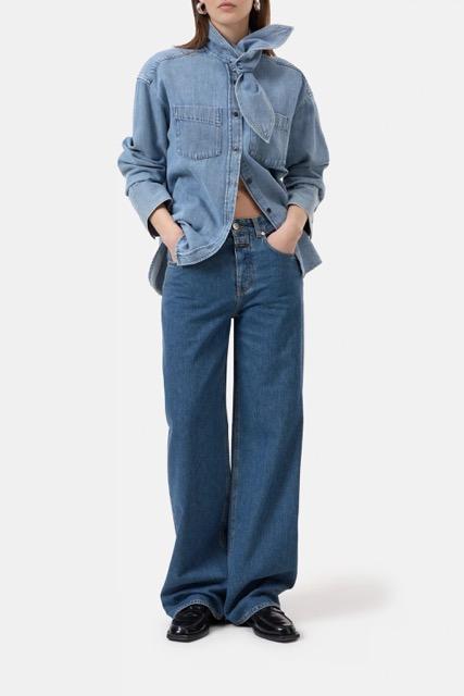 Closed - Scarf shirt