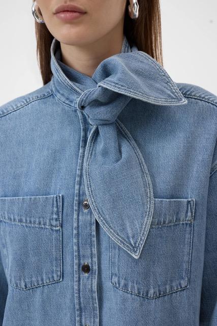 Closed - Scarf shirt