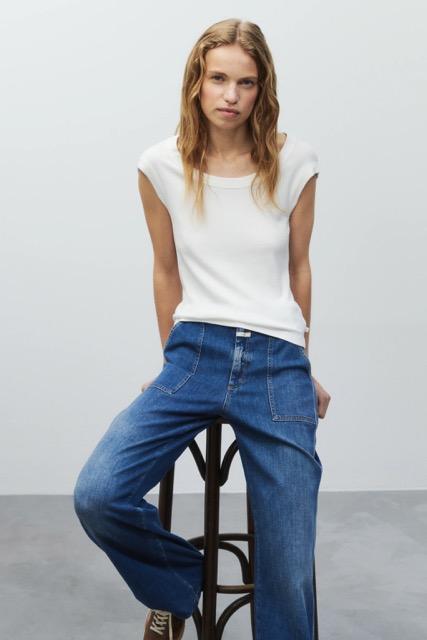 Closed - cap sleeve t-shirt