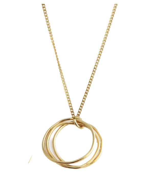 Studio MHL - Necklace triple oval shape wire