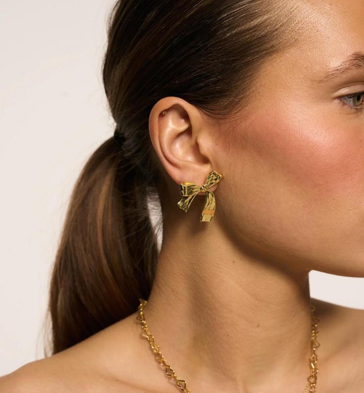 Anna Nina - Single big bow stud