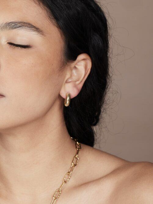 Ellen Beekmans - Geribbelde creolen