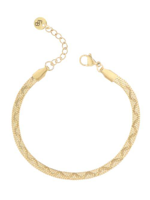 Ellen Beekmans - Platte snake armband met patroon