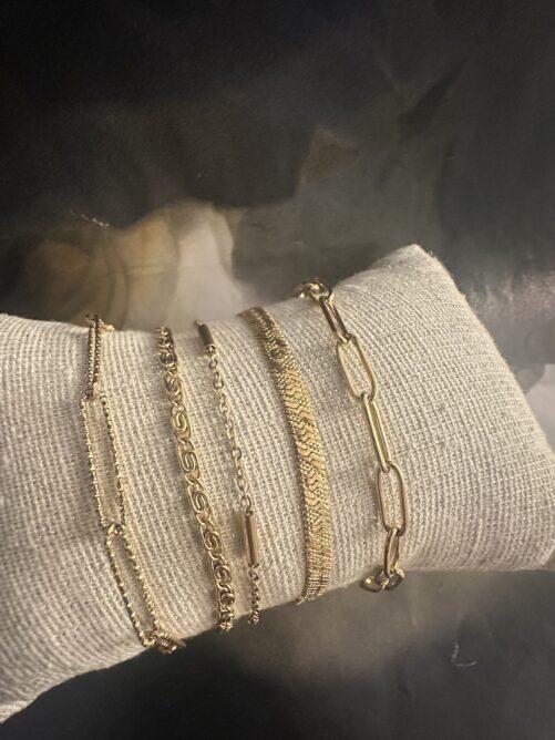 Ellen Beekmans - Platte snake armband met patroon