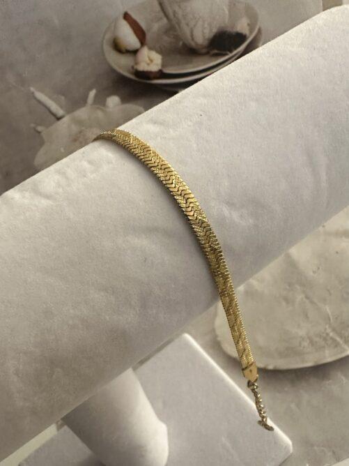 Ellen Beekmans - Platte snake armband met patroon