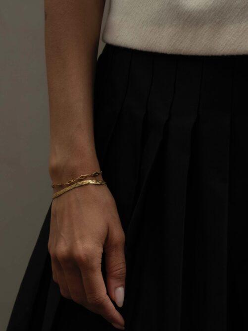 Ellen Beekmans - Platte snake armband met patroon