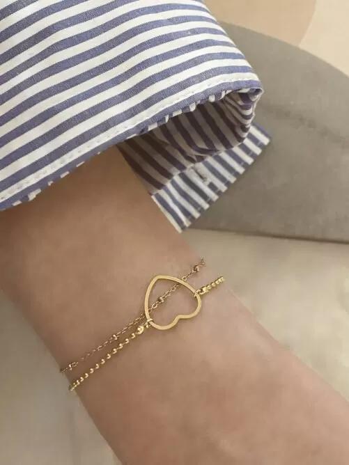 Ellen Beekmans - Armbandje met open hartje