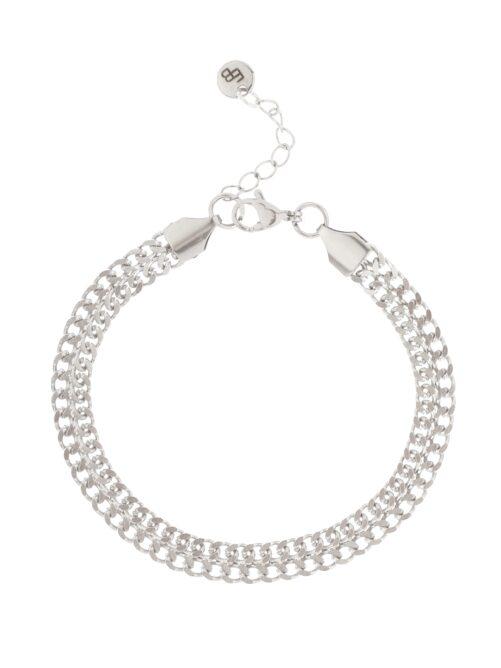 Ellen Beekmans - Platte armband patroon zilver