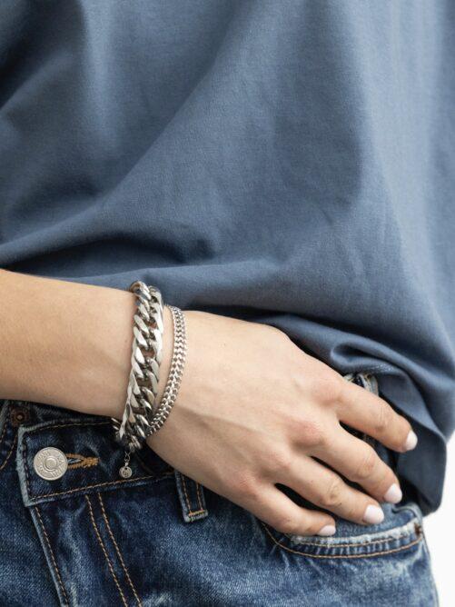 Ellen Beekmans - Platte armband patroon zilver