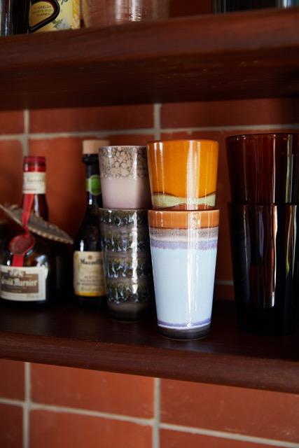HKliving - 70s ceramics: Latte mugs, Forest