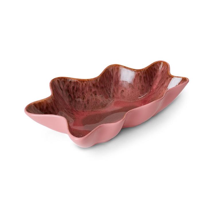 HKliving - Shell serving bowl coral