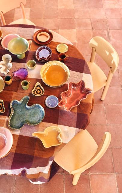 HKliving - Shell serving bowl coral