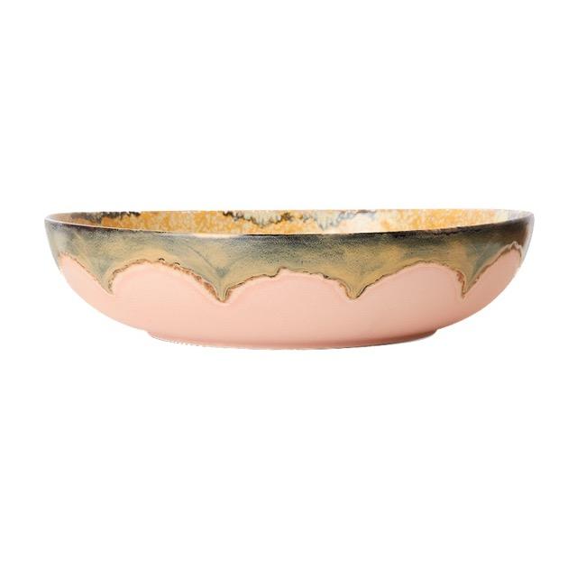 HKliving - 70s ceramics: Salad bowl, Sunflower