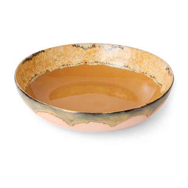 HKliving - 70s ceramics: Salad bowl, Sunflower
