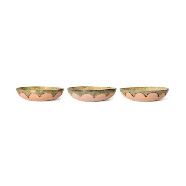 HKliving - 70s ceramics: Salad bowl, Sunflower