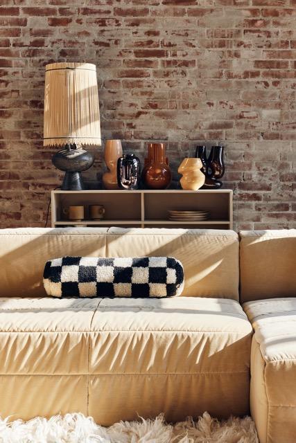 HKliving - Ceramic vase organic cappuccino S