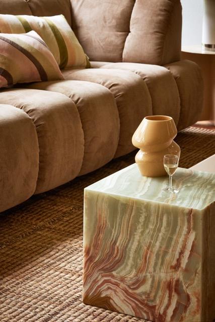HKliving - Ceramic vase organic cappuccino S