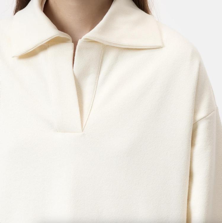 Closed - Open polo sweatshirt