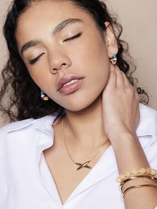 Ellen Beekmans - Gemstone armband geel