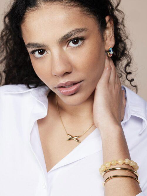 Ellen Beekmans - Gemstone armband geel
