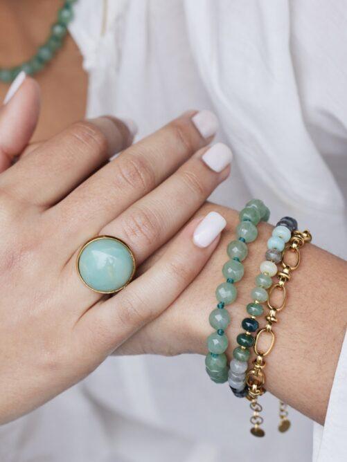 Ellen Beekmans - Gemstone armband aventurijn