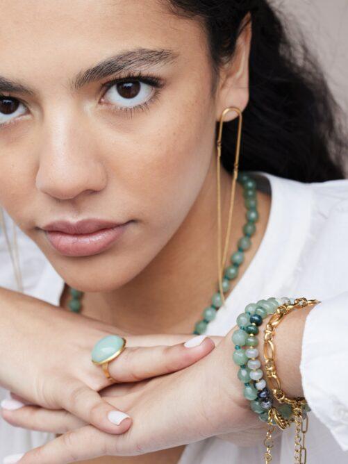 Ellen Beekmans - Gemstone armband aventurijn
