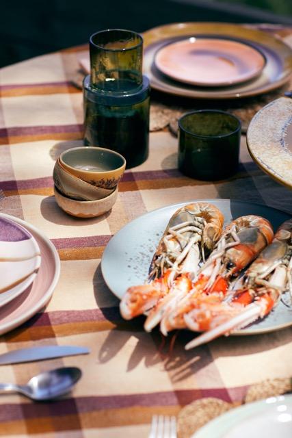 HKliving - 70s ceramics: XS bowls marine (set of 4)