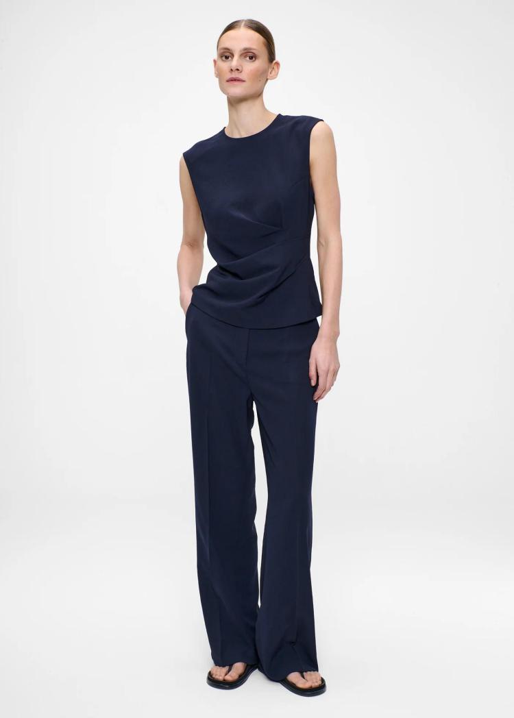 Zenggi - Japanese crepe draped top