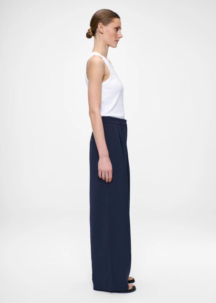 Zenggi - Japanese crepe jade pants